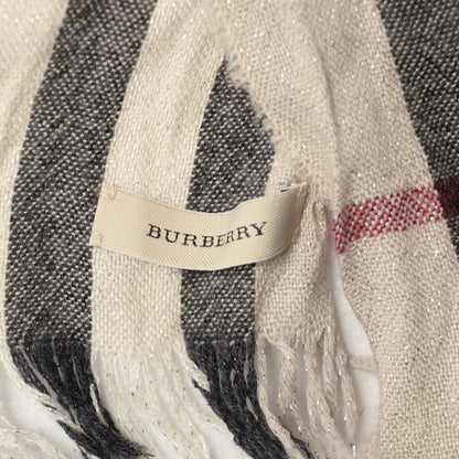 Burberry Merino Wool Cashmere Check Lightweight Scarf 7 of 12