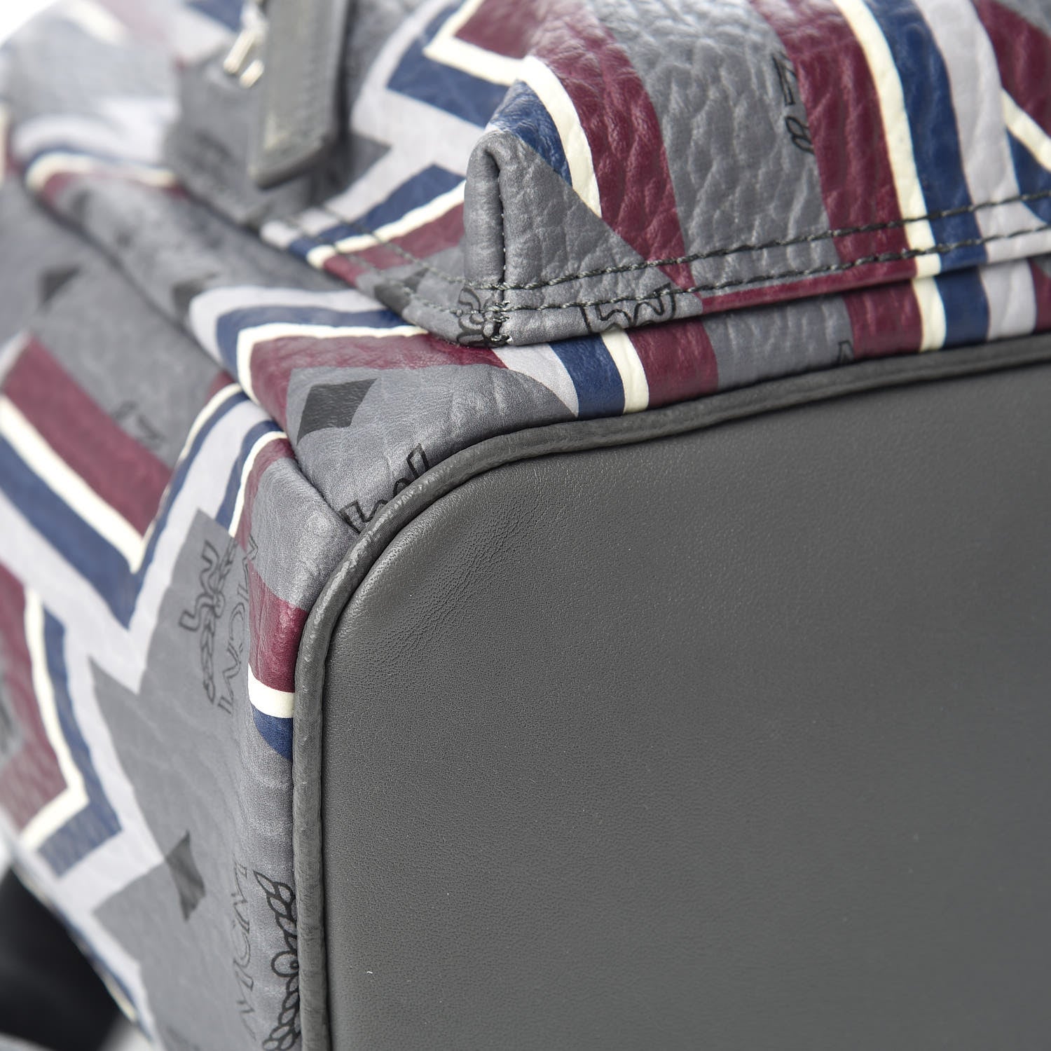 MCM Visetos Gunta Small Stark Backpack Phantom Grey 6 of 17