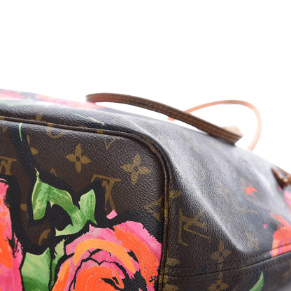Louis Vuitton Monogram Roses Neverfull MM 18 of 37