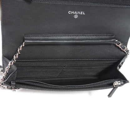 Chanel Caviar Wallet on Chain WOC Black 6 of 9