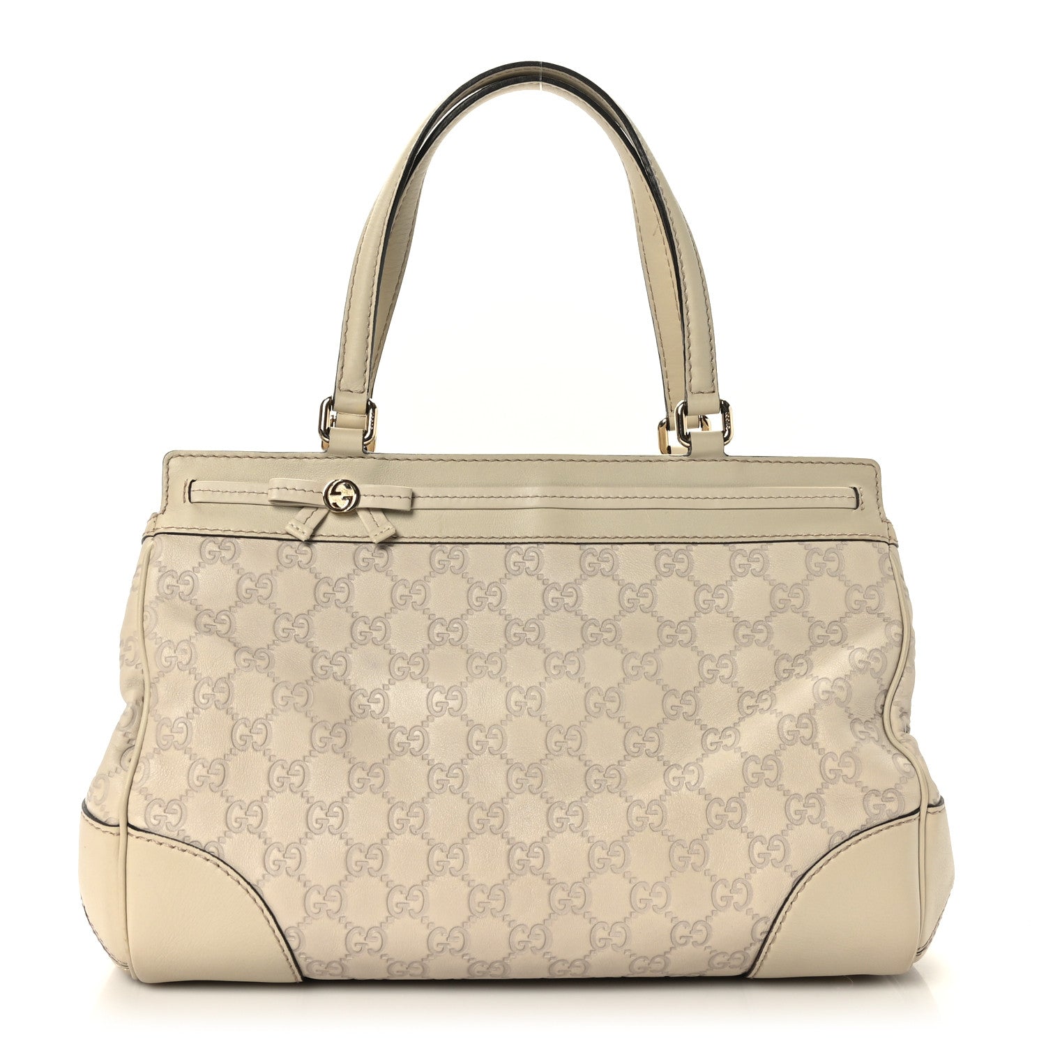 Gucci Guccissima Medium Mayfair Tote Off White 1 of 11