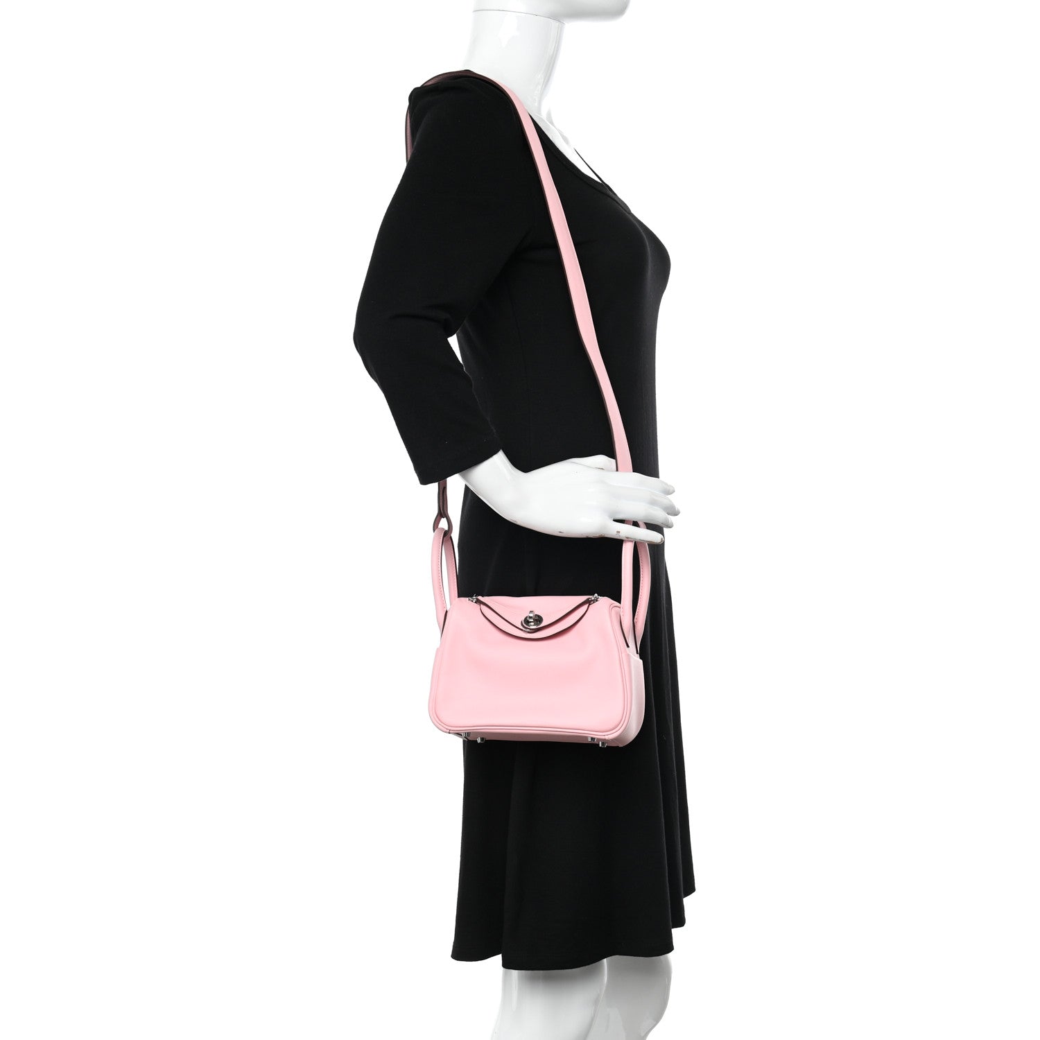 Hermes Swift Mini Lindy 20 Rose Sakura 2 of 9