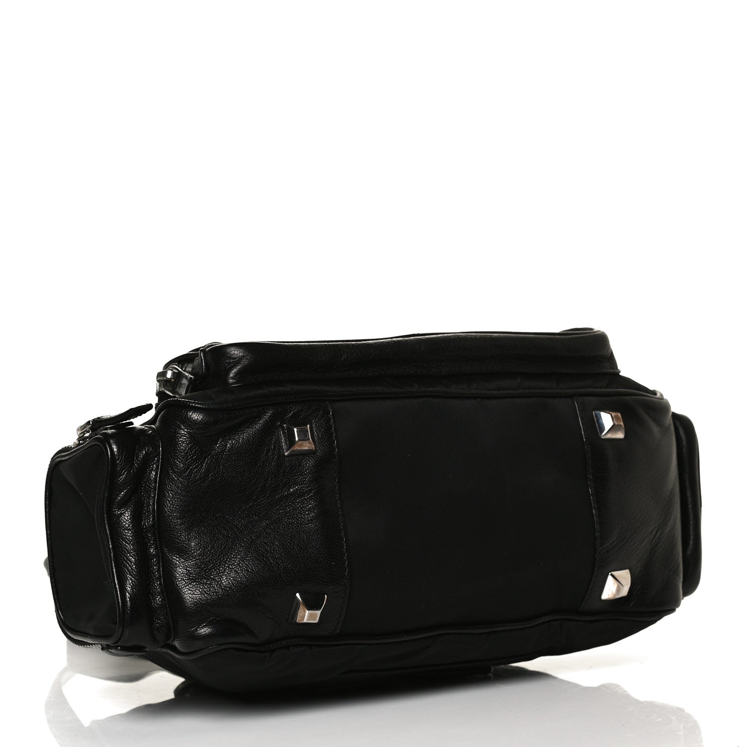 Prada Tessuto Nylon Shoulder Bag Black 3 of 10