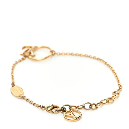 Louis Vuitton Metal LV Eclipse Bracelet Gold 3 of 6