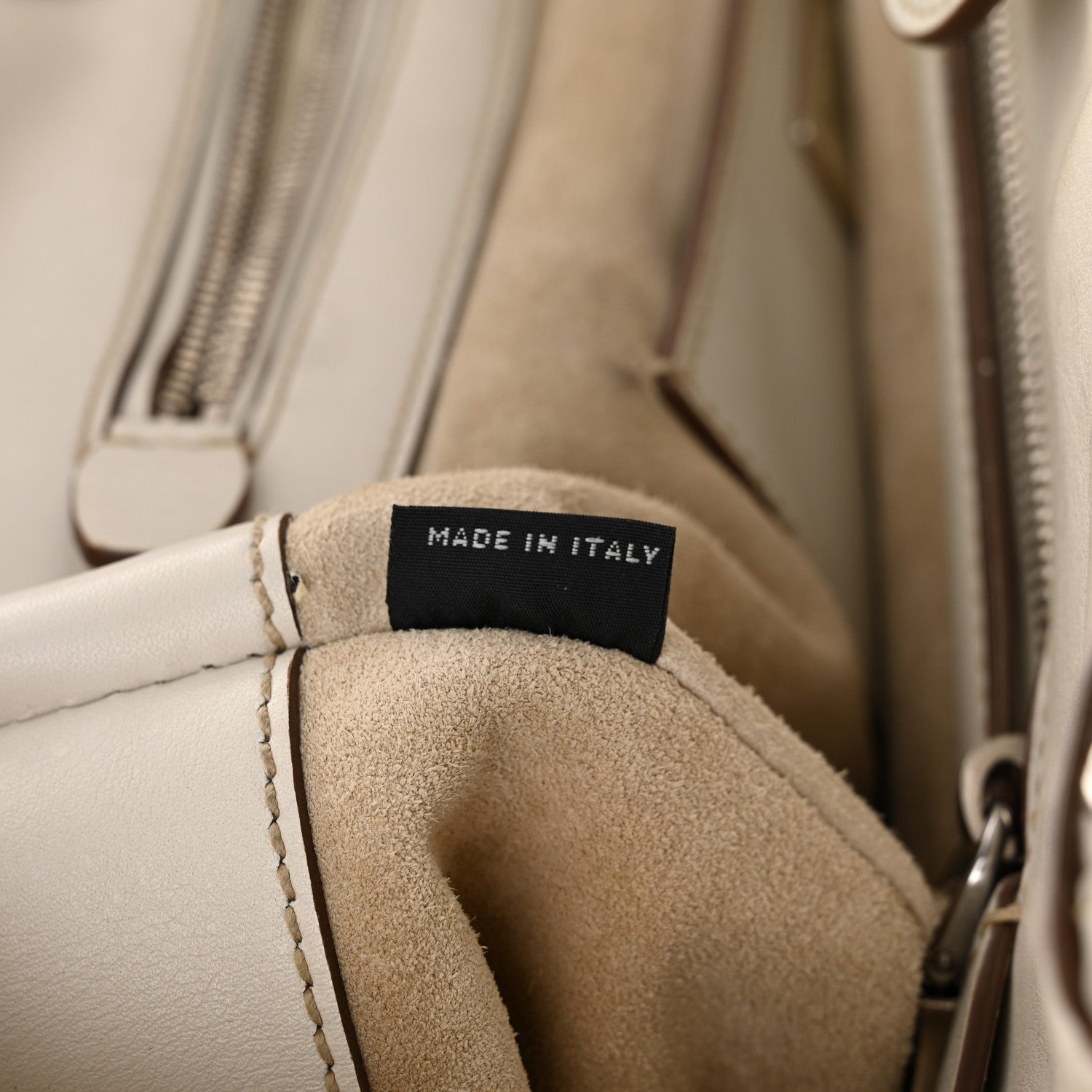Prada City Calf Small Hand Stitched Galleria Double Zip Tote White 7 of 17