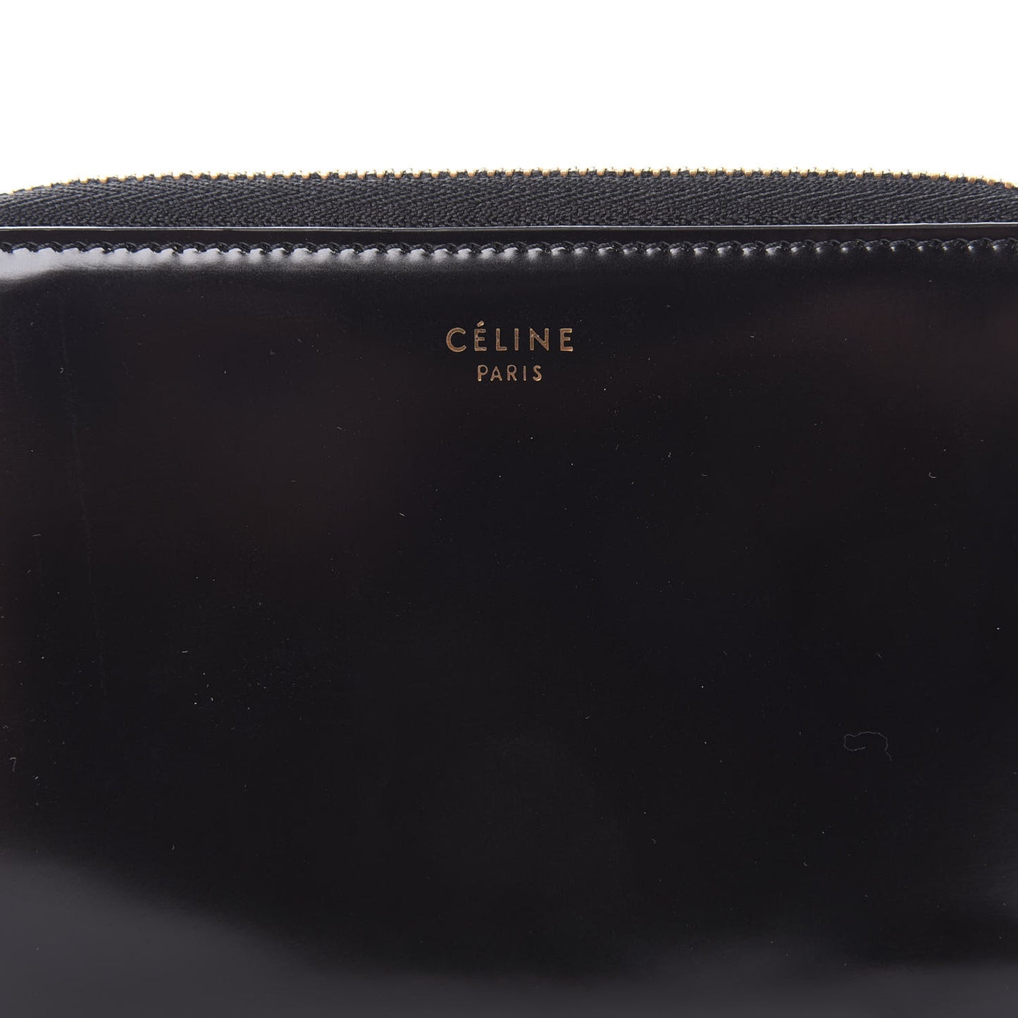 Spazzolato Calfskin Zip Around Multifunction Wallet Black