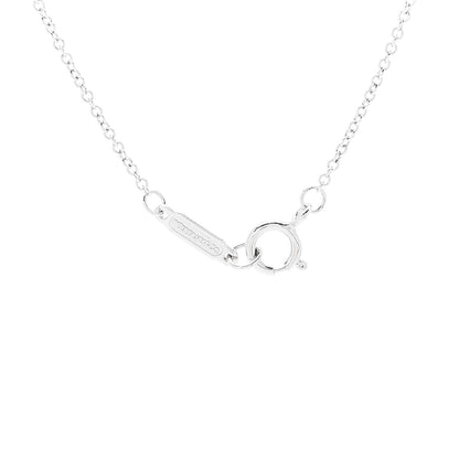 Tiffany 18K White Gold Diamond Cultured Pearl 6.5-7mm Tiffany Signature Pearls Pendant Necklace 4 of 6