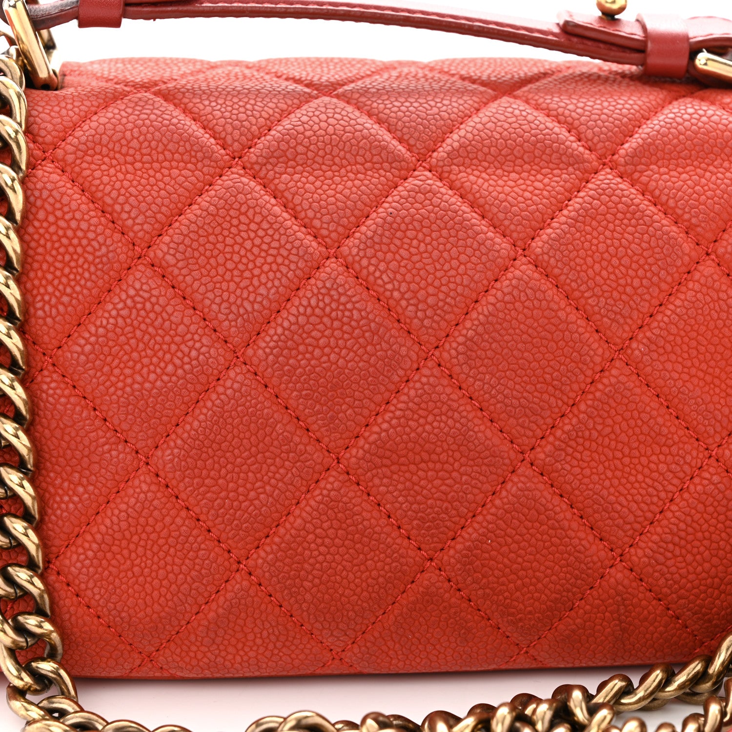 Chanel Iridescent Caviar Quilted Medium Chic Quilt Flap Red 11 of 11