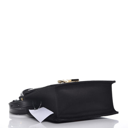 Gucci Satin Crystal Mini Sylvie Top Handle Bag Black 6 of 10