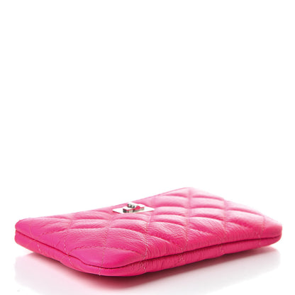 Chanel Goatskin Quilted Small Reissue Cosmetic Case Pink 4 of 8