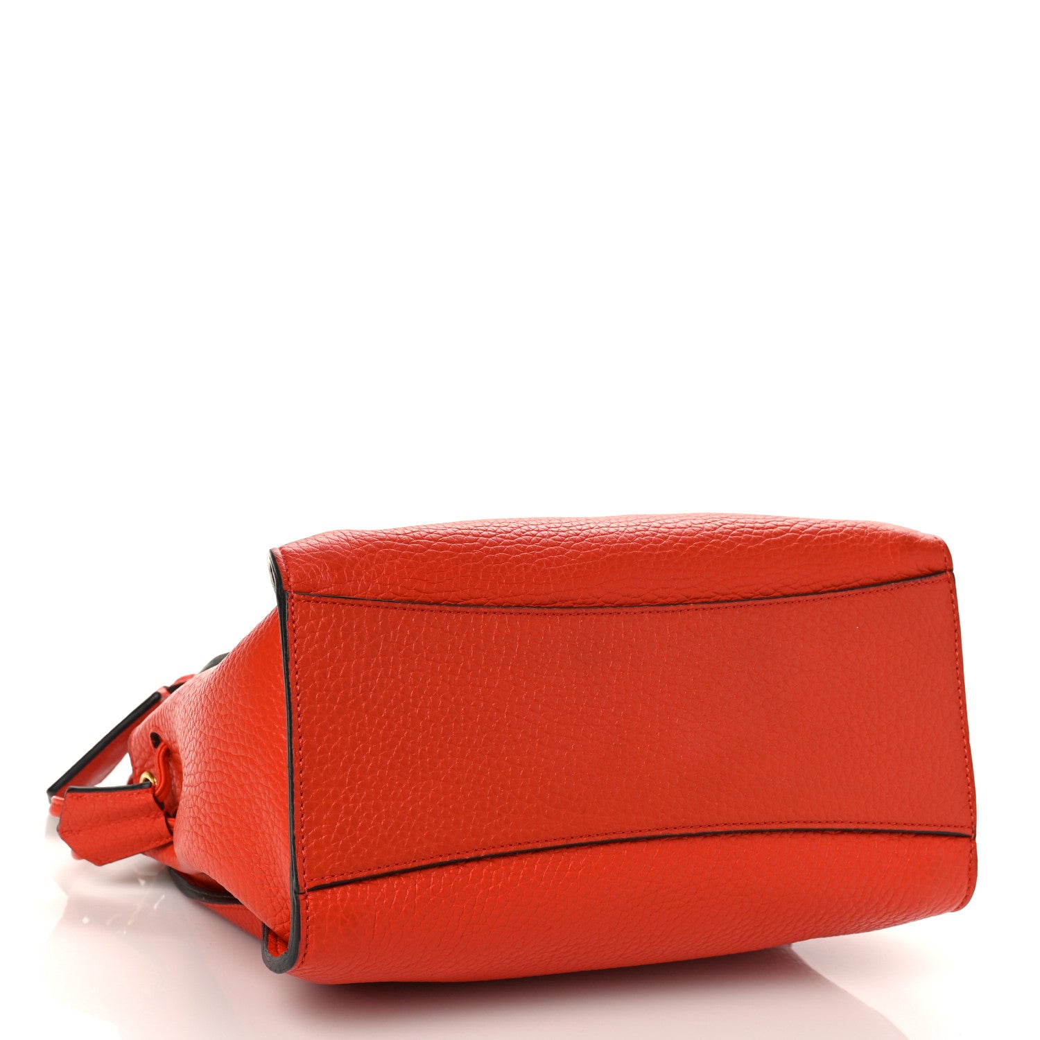 Mulberry Heavy Grain Small Iris Tote Coral Orange 4 of 8