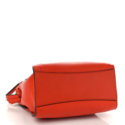 Mulberry Heavy Grain Small Iris Tote Coral Orange 4 of 8