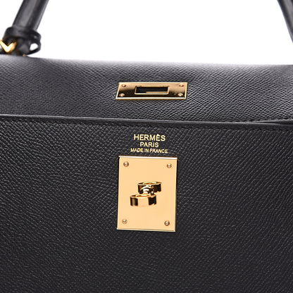Hermes Epsom Kelly Sellier 32 Black 7 of 9