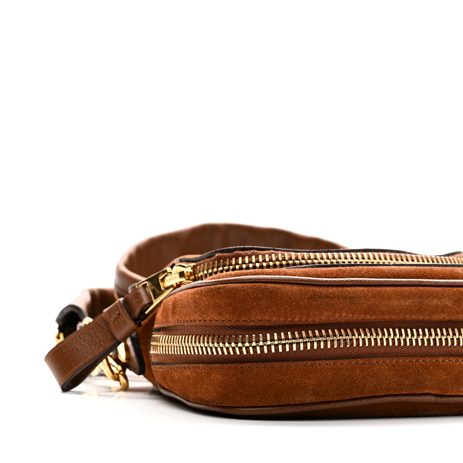 Tom Ford Suede Calfskin Mini Jennifer Crossbody Caramel 8 of 9
