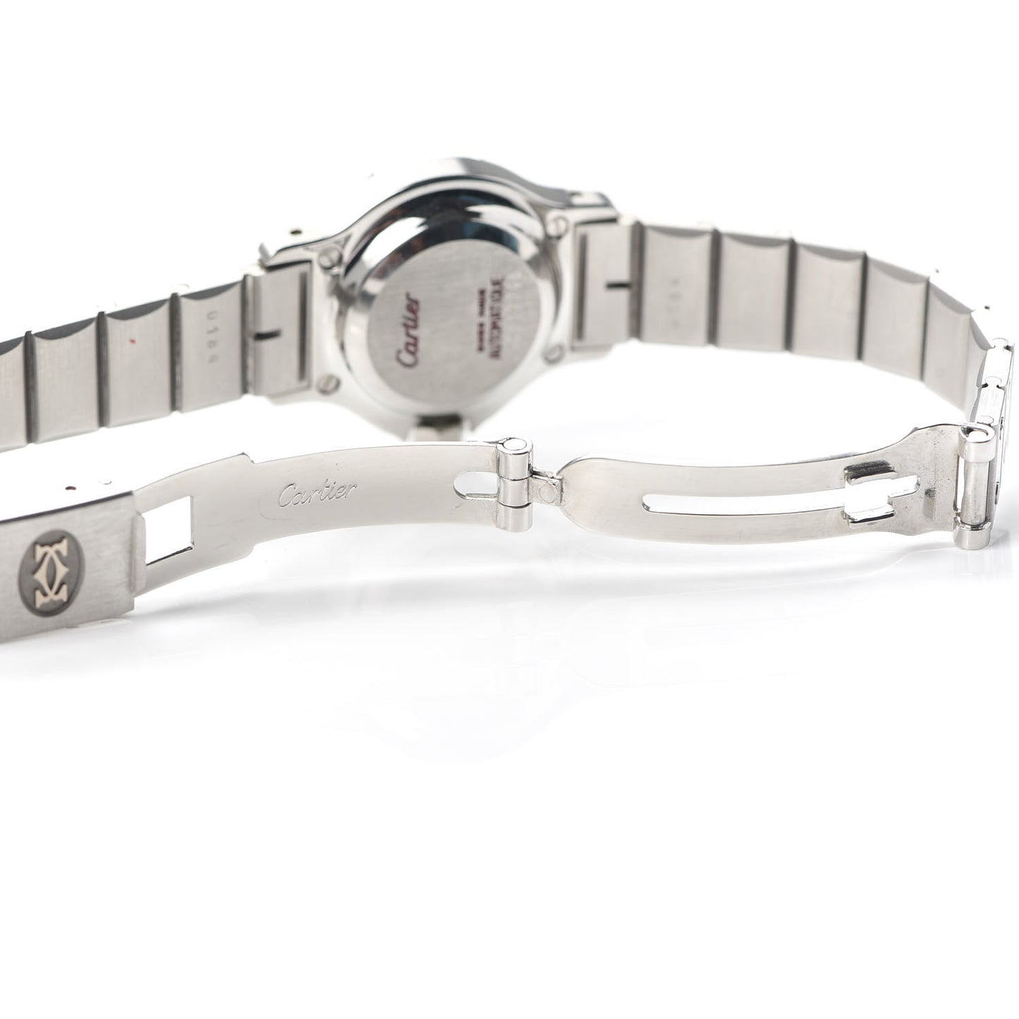 Stainless Steel 25mm Santos Octagon Automatic Watch