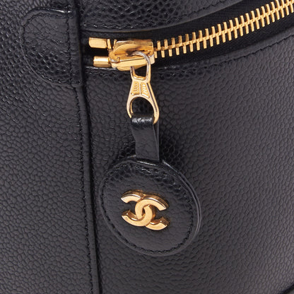 Chanel Caviar Cosmetic Vanity Bag Black 8 of 10