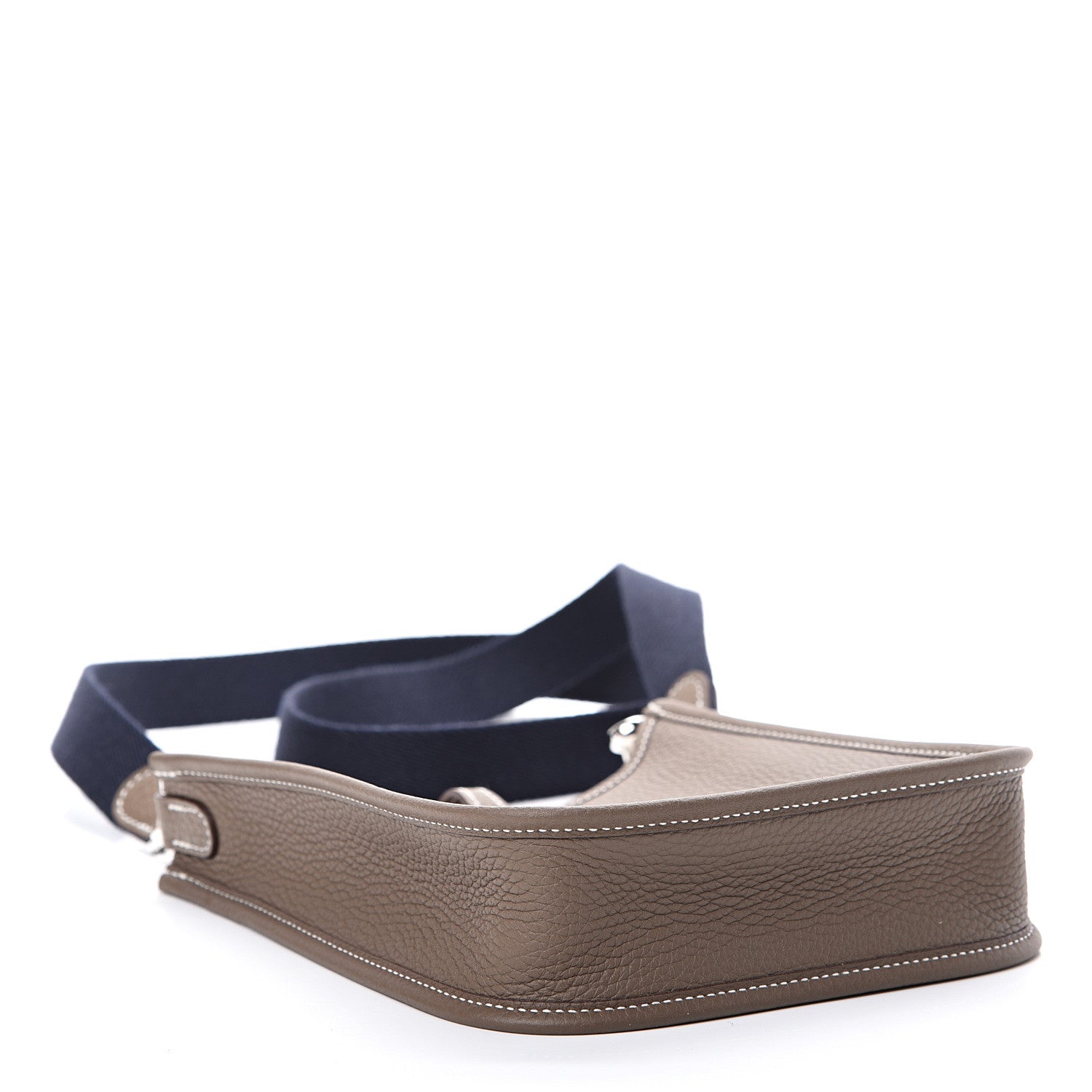 Hermes Taurillon Clemence Amazone Evelyne TPM Etoupe Bleu Indigo 3 of 10