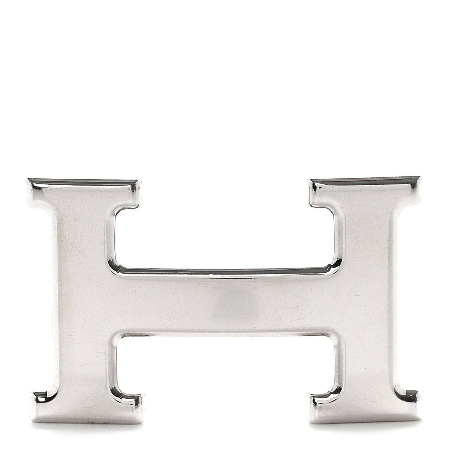Hermes Polished Palladium 32mm H Belt Buckle Silver 1 of 3
