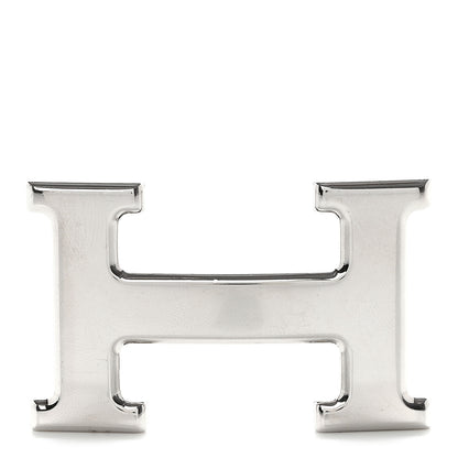 Hermes Polished Palladium 32mm H Belt Buckle Silver 1 of 3