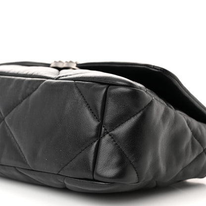 Chanel Goatskin Quilted Medium Chanel 19 Flap Black 10 of 10
