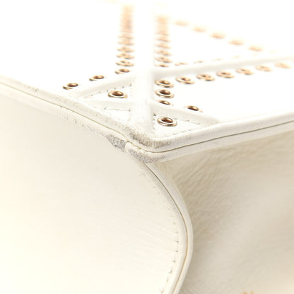 Christian Dior Lambskin Studded Medium Diorama Flap Bag Latte 16 of 17