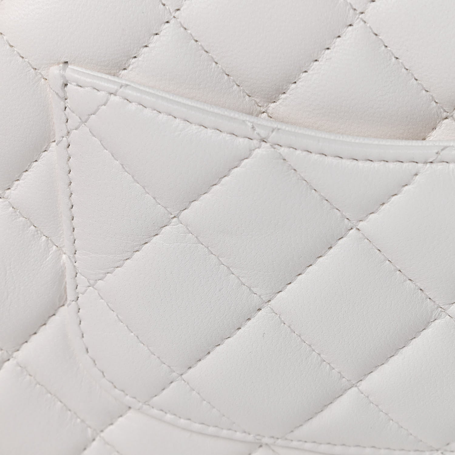 Chanel Lambskin Quilted Mini Rectangular Flap White 11 of 12