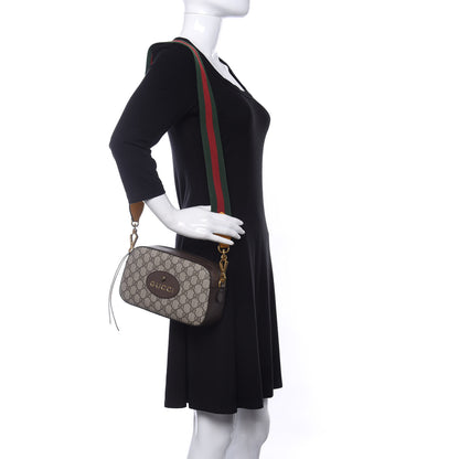 Gucci GG Supreme Monogram Web Neo Vintage Shoulder Bag Beige New Acero Crop 2 of 10