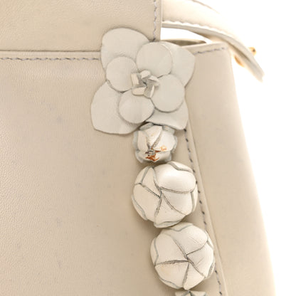 Fendi Nappa Rosebud Mini Peekaboo Iconic Satchel Bianco 12 of 12