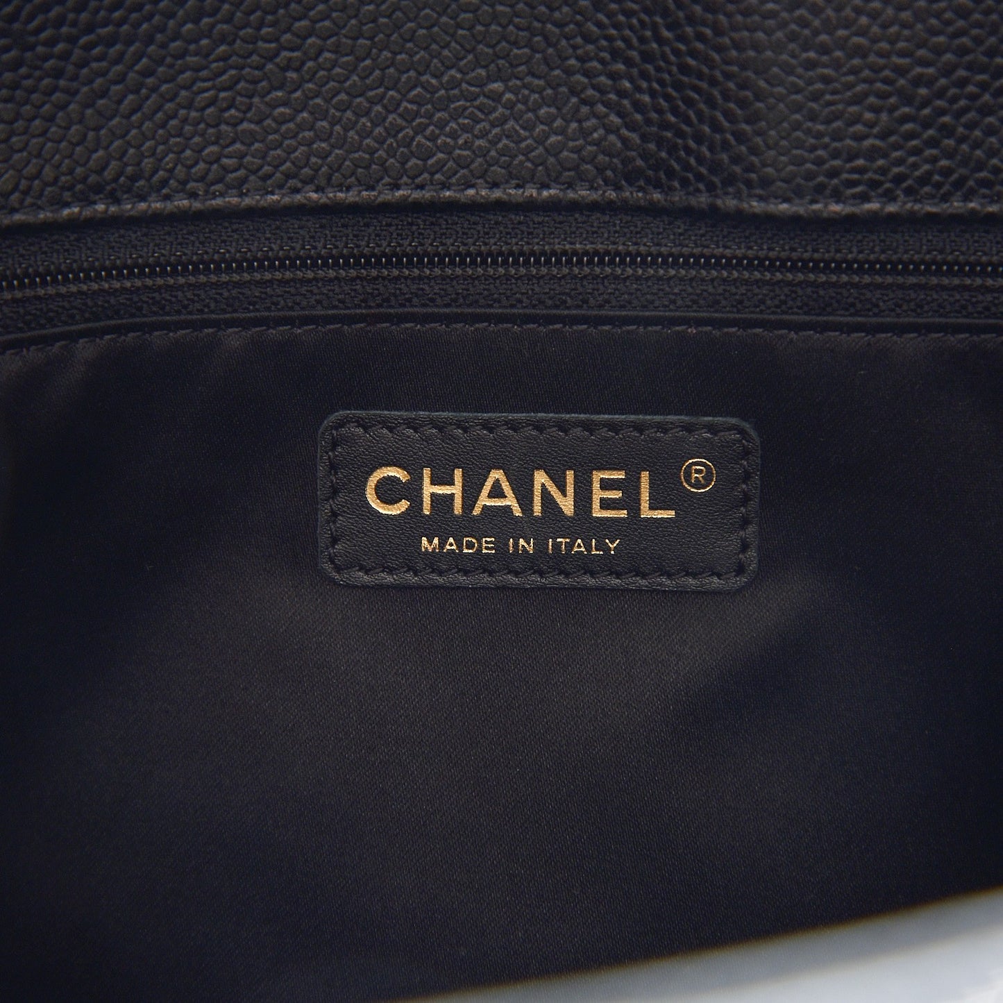 Caviar Quilted Grand Shopping Tote GST Black