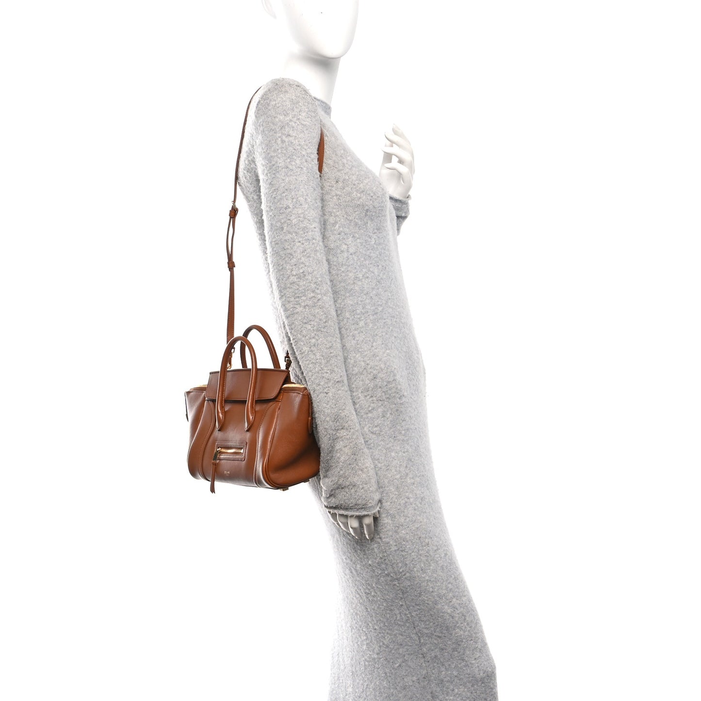 Supple Shiny Lambskin Small New Luggage Soft Tan