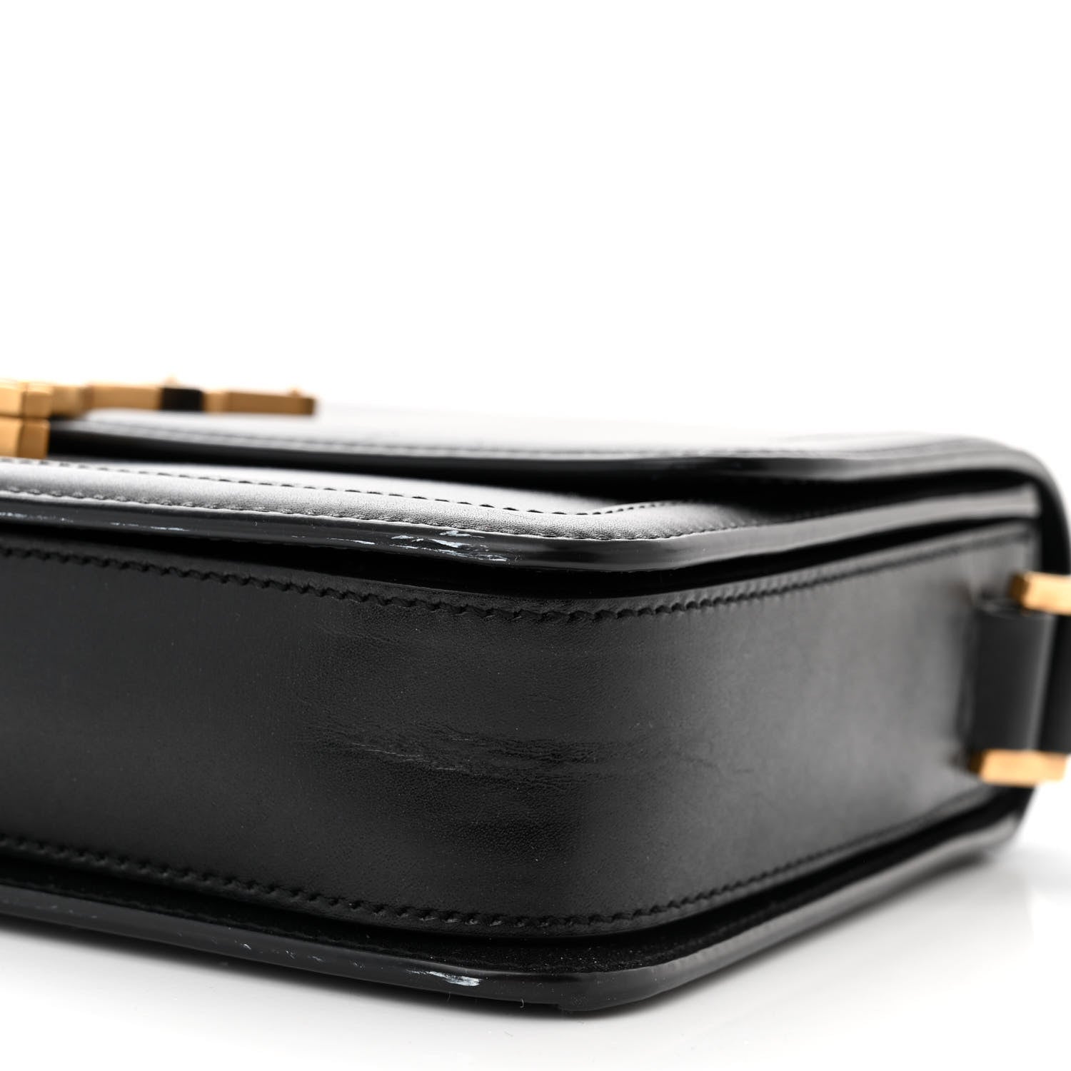 Saint Laurent Box Calfskin Monogram Medium Solferino Satchel Black 10 of 14