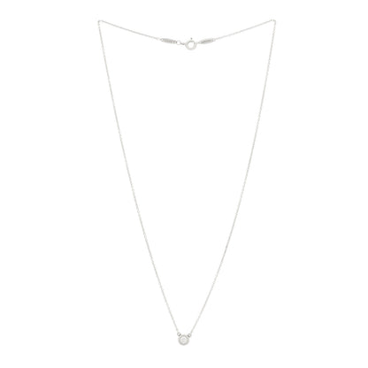 Tiffany Sterling Silver Diamond .17ct Elsa Peretti Diamonds by the Yard Pendant Necklace 3 of 6