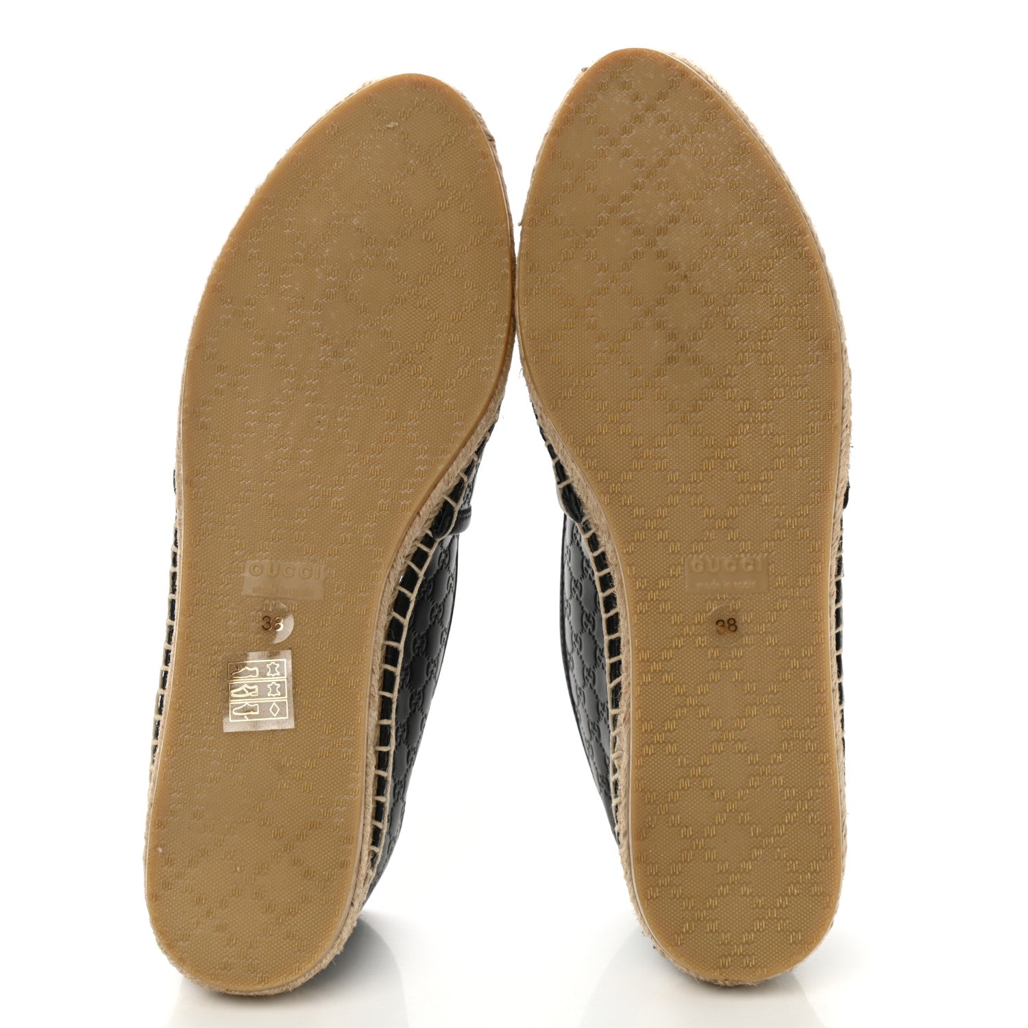 Gucci Microguccissima Signature Espadrilles 38 Black 5 of 10