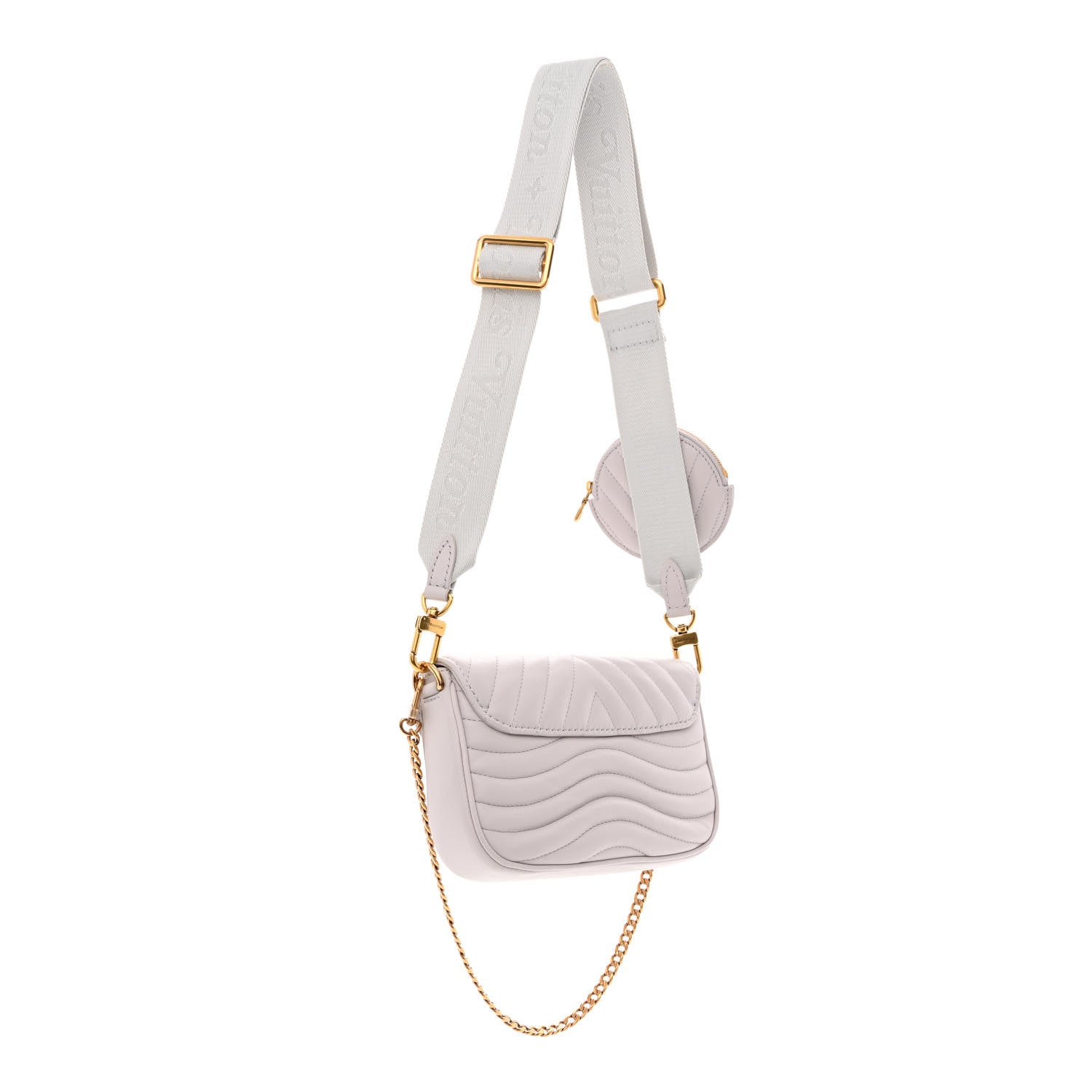 Louis Vuitton Calfskin New Wave Multi Pochette Brume 2 of 10