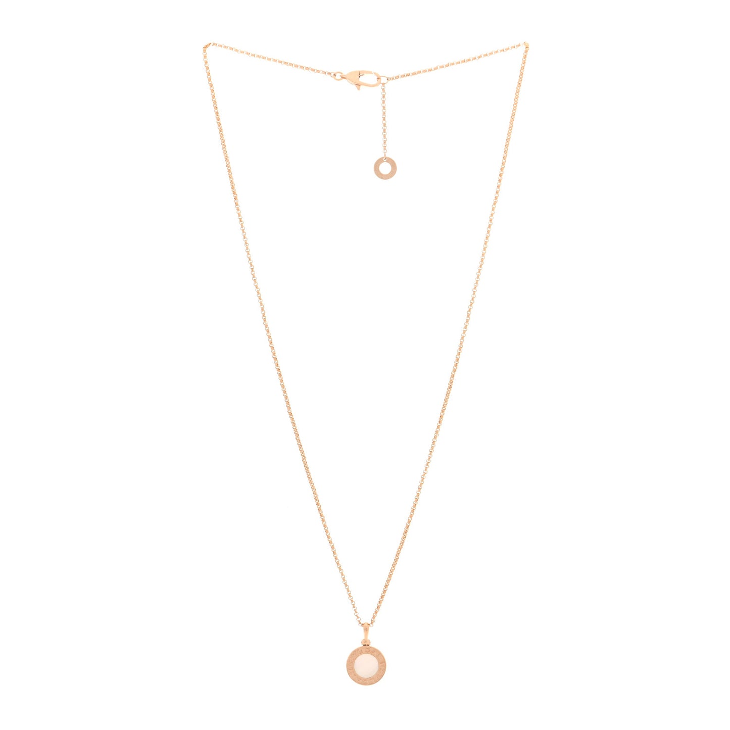 18K Rose Gold Mother of Pearl BVLGARI BVLGARI Pendant Necklace