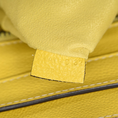 Celine Drummed Calfskin Mini Luggage Citron 7 of 7
