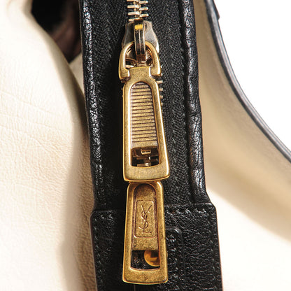 Saint Laurent Calfskin Large Cabas Chyc Black New Bone 8 of 9