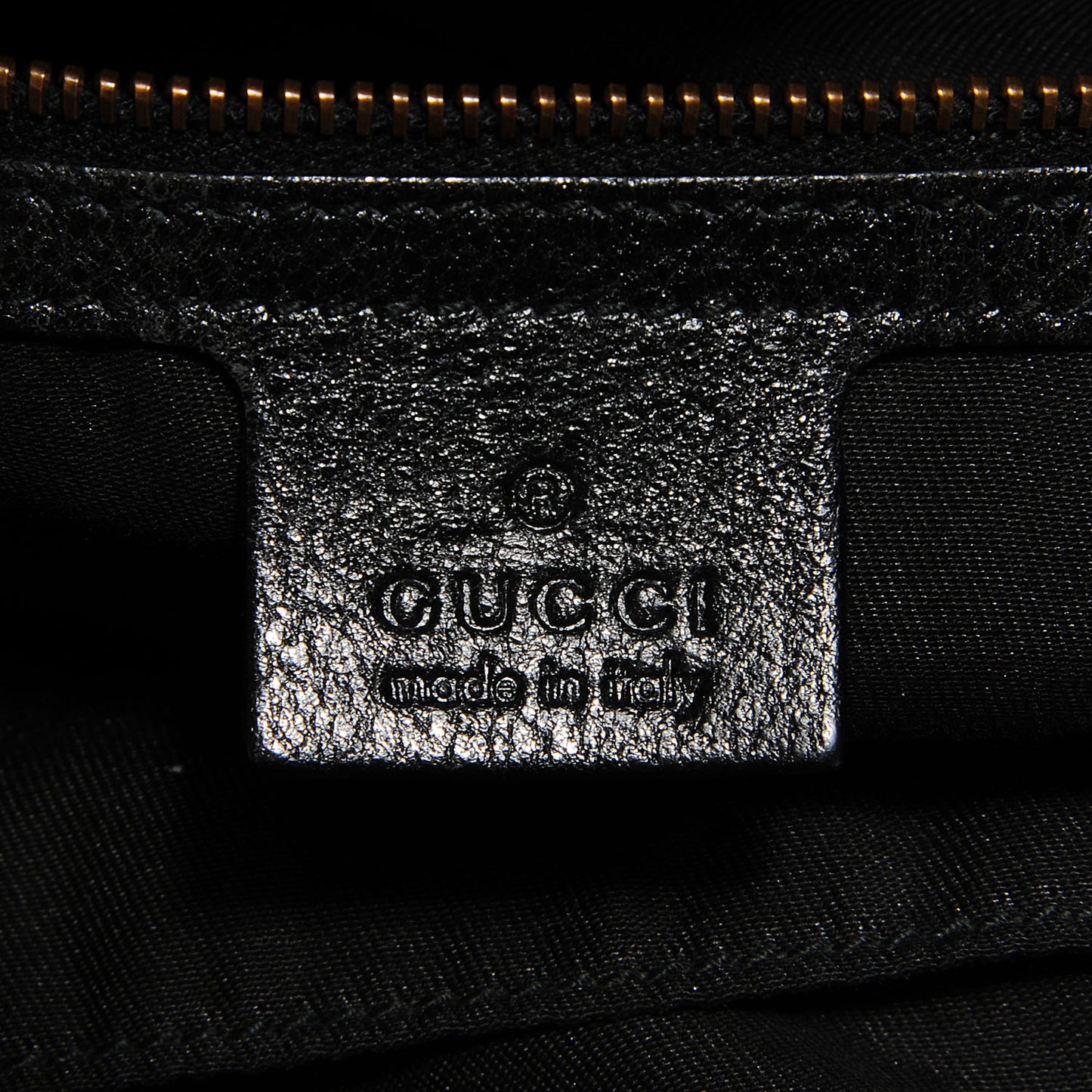Pebbled Calfskin Medium Interlocking Icon Shoulder Bag Black