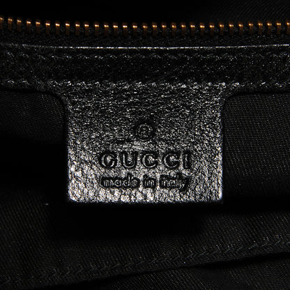 Gucci Pebbled Calfskin Medium Interlocking Icon Shoulder Bag Black 6 of 7