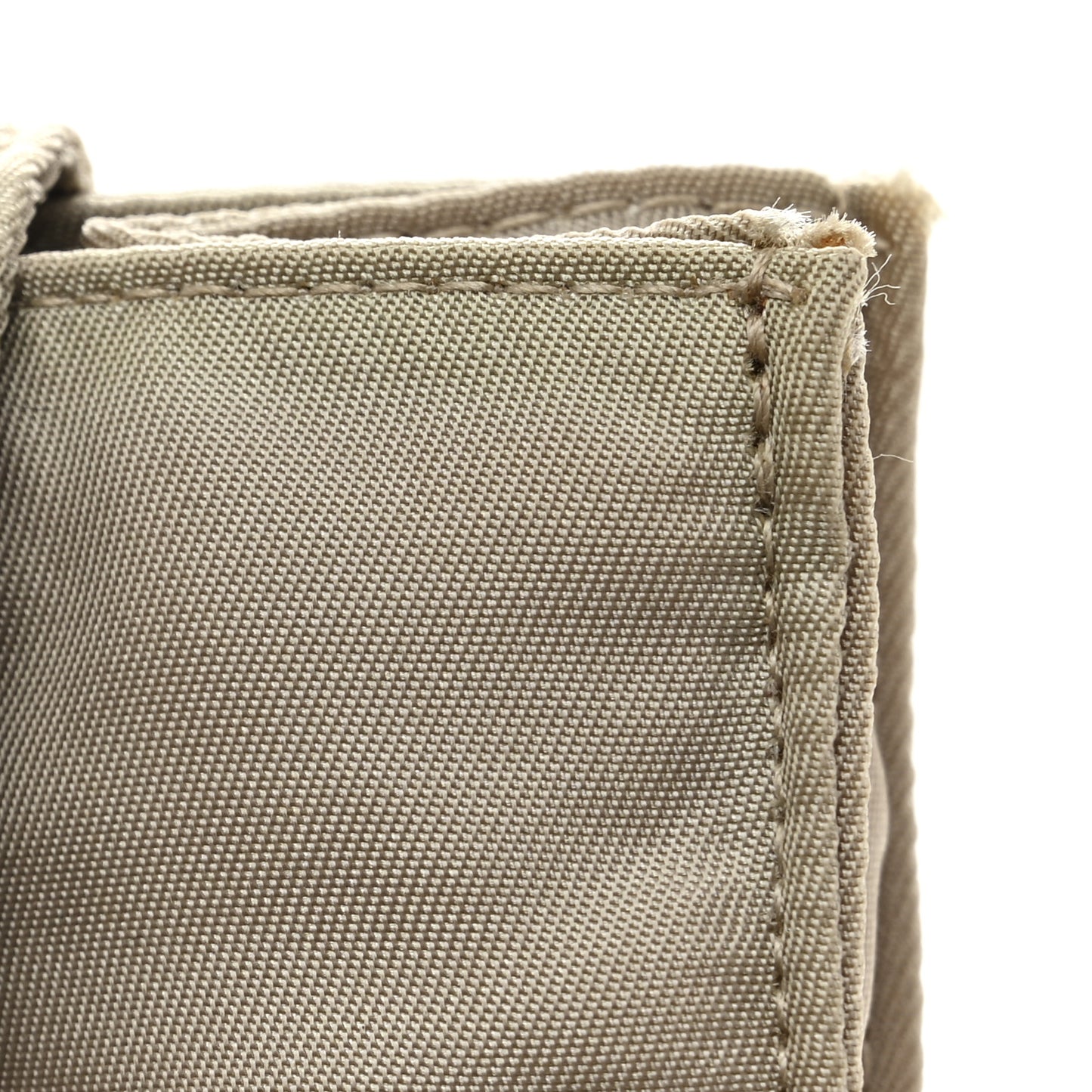 Satin Logo Clutch Sabbia