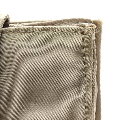 Prada Satin Logo Clutch Sabbia 7 of 7
