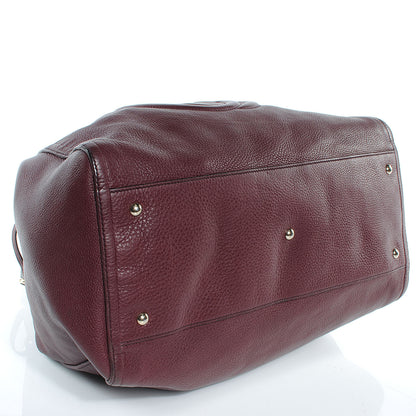 Gucci Pebbled Calfskin Large Soho Shoulder Bag Bordeaux 4 of 7