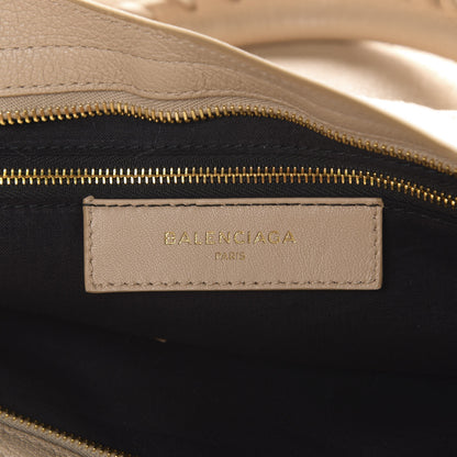 Balenciaga Chevre Gold Metallic Edge Hardware City Beige Tapioca 7 of 9