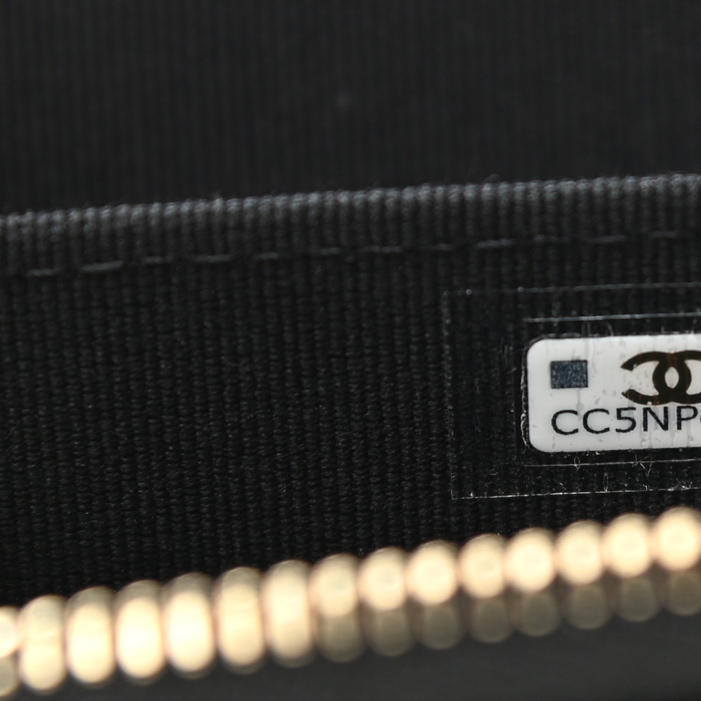 Caviar Quilted Studded CC Zip Card Holder Black