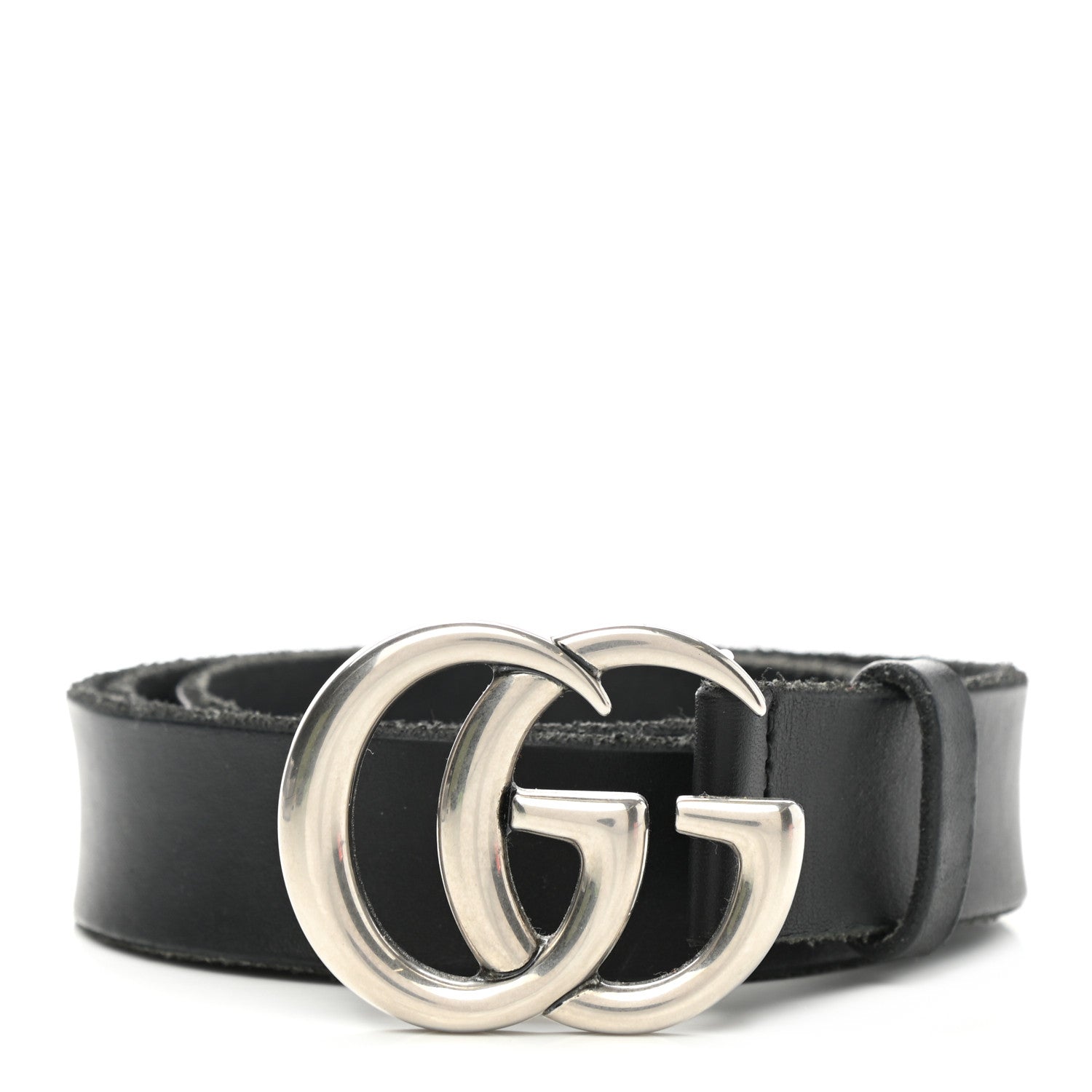 Gucci Faded Calfskin Double G 30mm Belt 85 34 Black 1 of 4