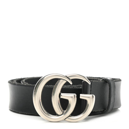 Gucci Faded Calfskin Double G 30mm Belt 85 34 Black 1 of 4