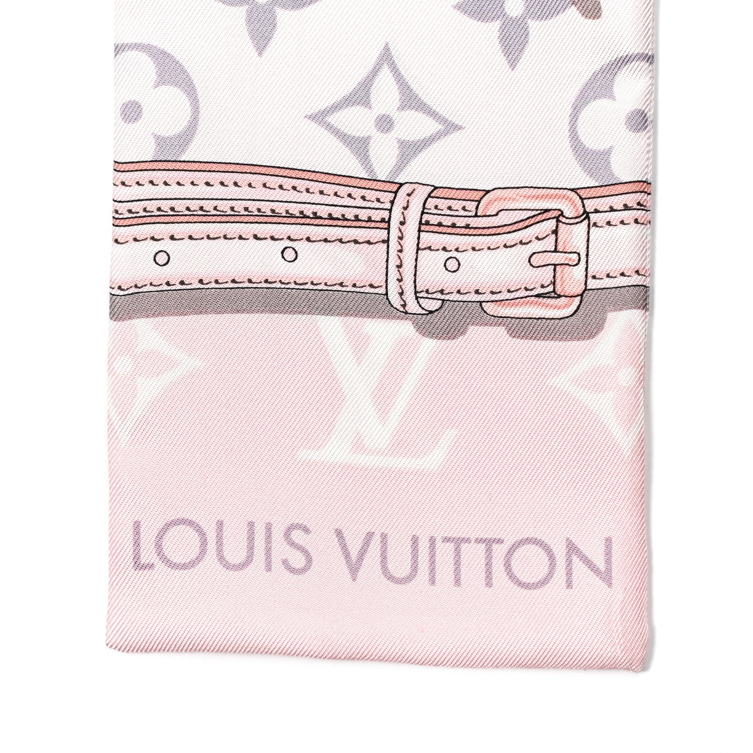 Louis Vuitton Silk Monogram Confidential Bandeau Light Pink 3 of 3