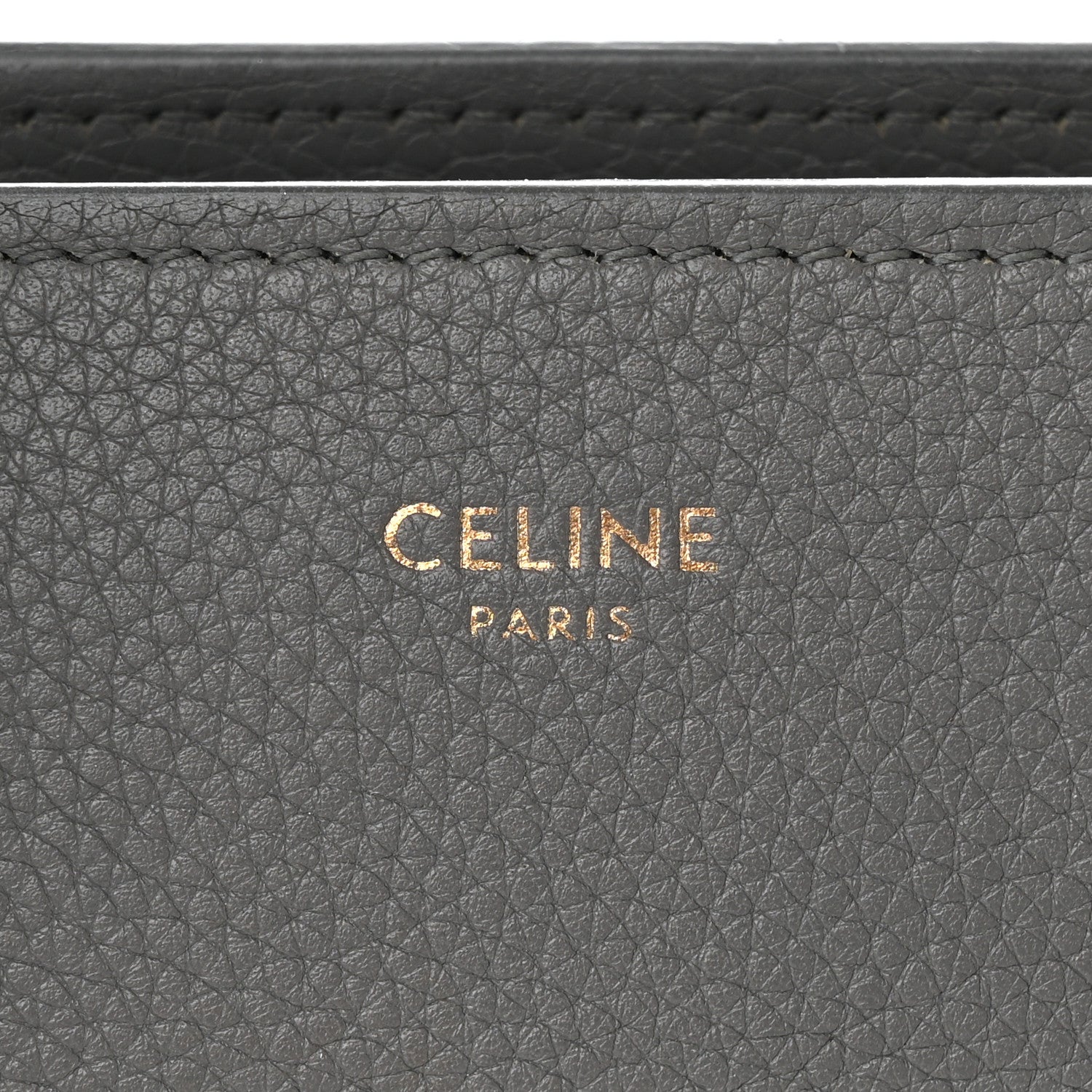 Celine Baby Drummed Calfskin Micro Luggage Kohl 6 of 18