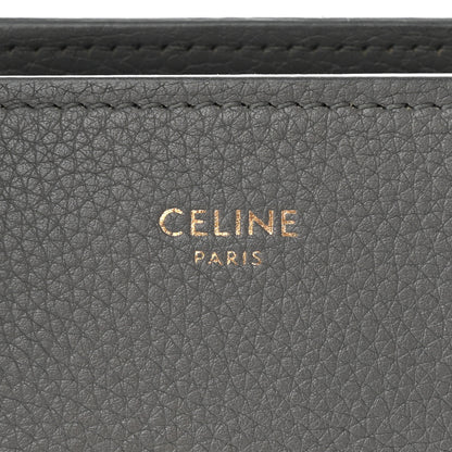 Celine Baby Drummed Calfskin Micro Luggage Kohl 6 of 18