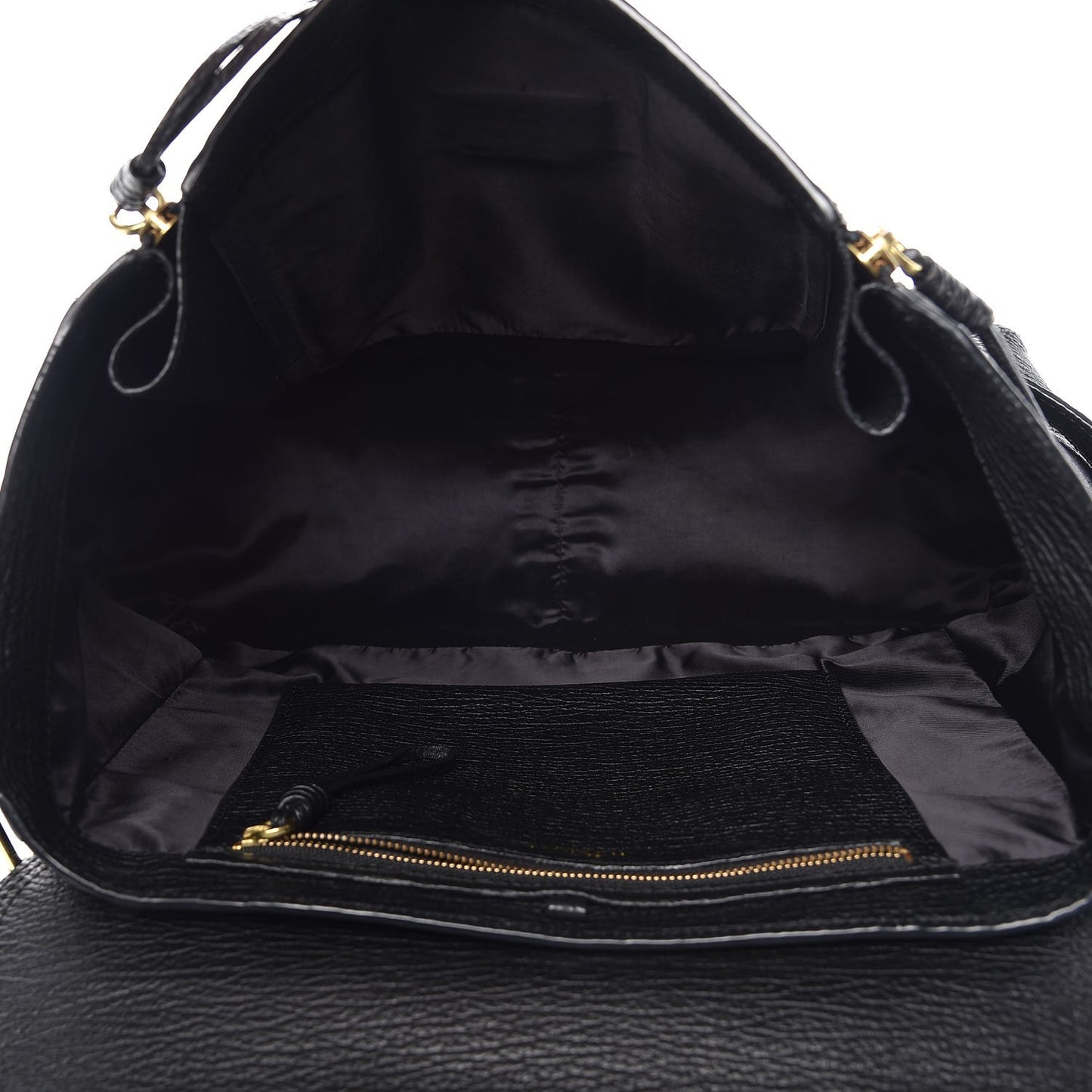 3.1 Textured Calfskin Large Pashli Satchel Black